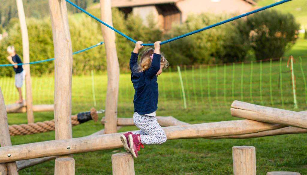 Robinie Spielplatz Rundholz